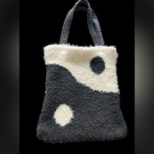 Chic Black and Cream Tote Bag